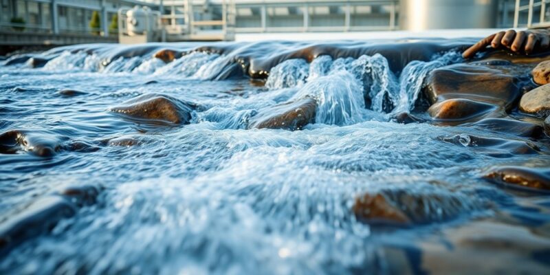 Ottawa water treatment facility and clean water stream.